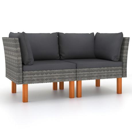 VidaXL Modular-sofa-eckteil poly-rattan  