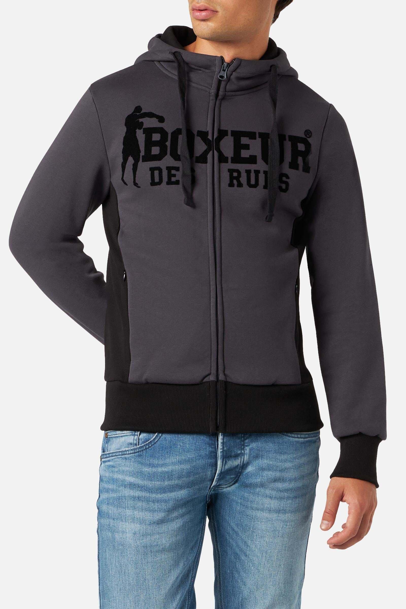 Gants De Fitboxing Boxeur Des Rues - Néoprène Noir Avec Insertion En Maille, Unisexe Taille L-XL