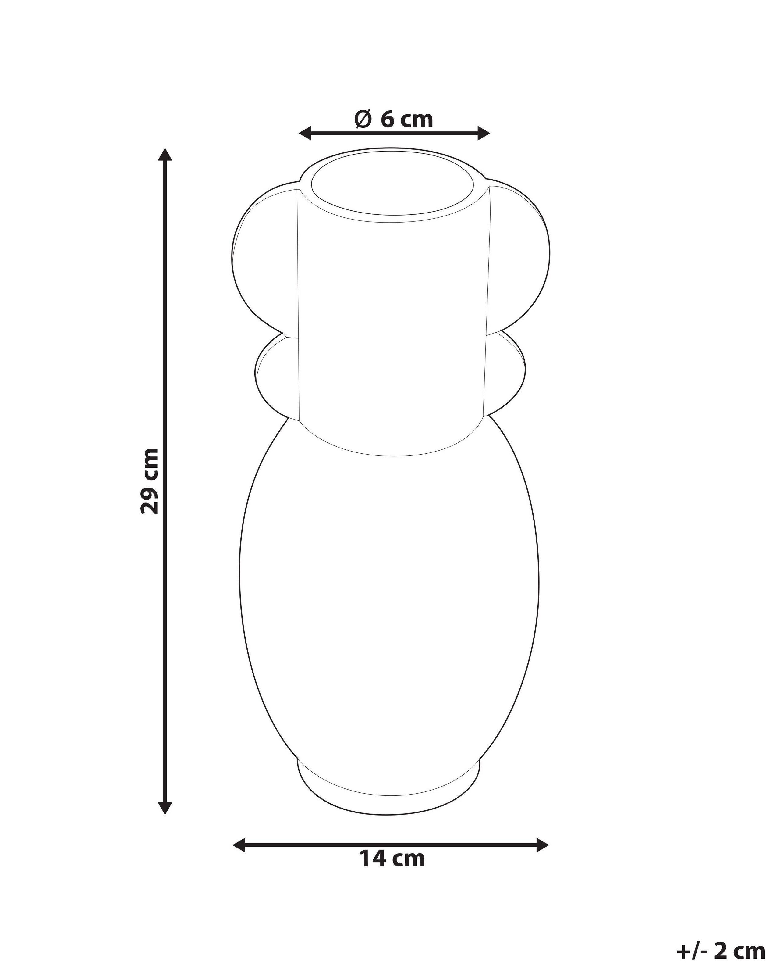 Beliani Vase à fleurs en Porcelaine Moderne MYTILENE  