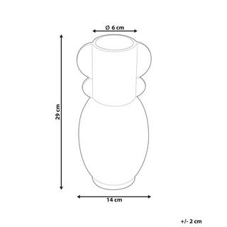 Beliani Vase à fleurs en Porcelaine Moderne MYTILENE  