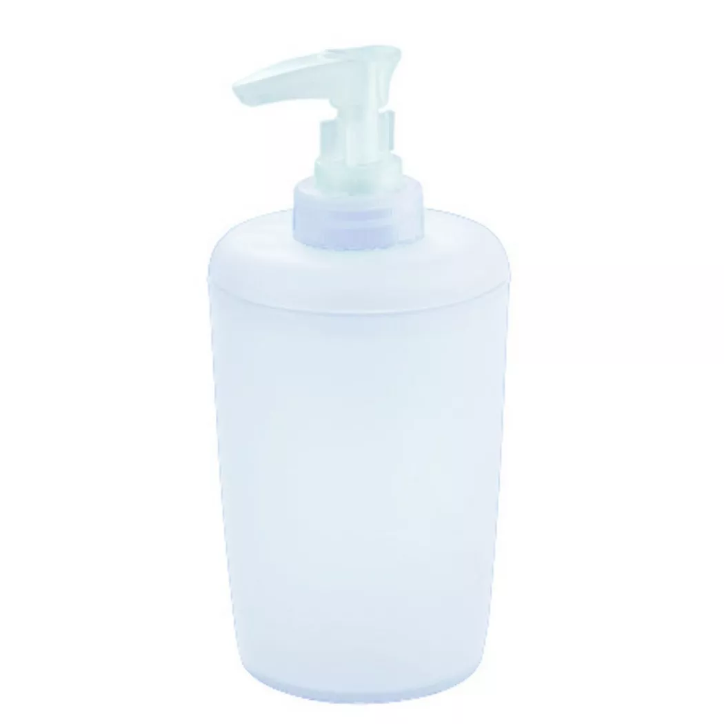 Diaqua - Dispens. sapone Trend Frosted bianco transparente, One Size, Blanco