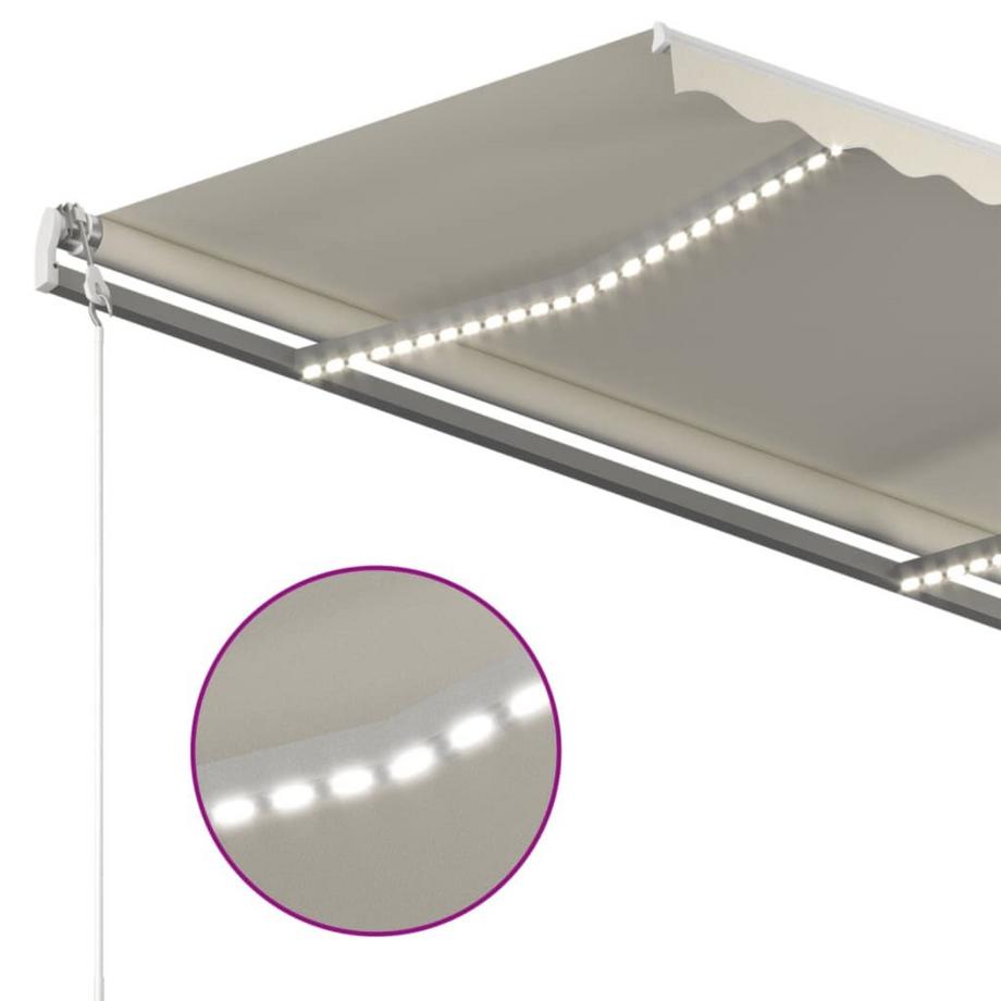 VidaXL Auvent rétractable tissu  