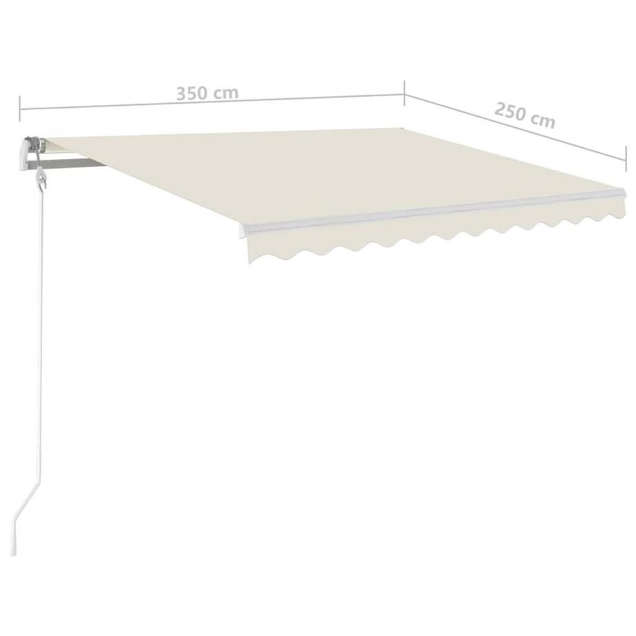 VidaXL Auvent rétractable tissu  