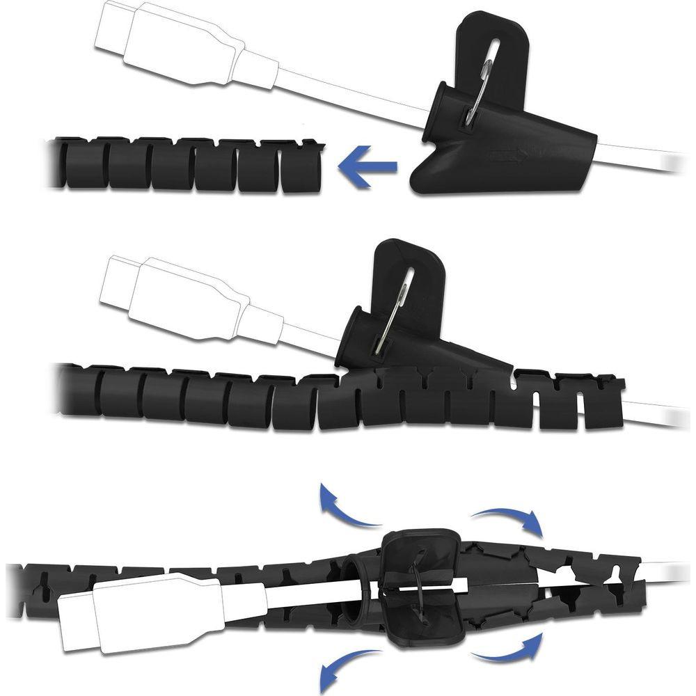 DeLock  Tuyau Spiros avec outil de rétraction 