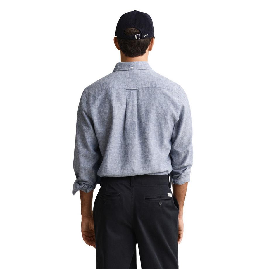 GANT Camicia Uomini Confezione da 1 Vestibilità confortevole-REGULAR COTTON LINEN SHIRT  