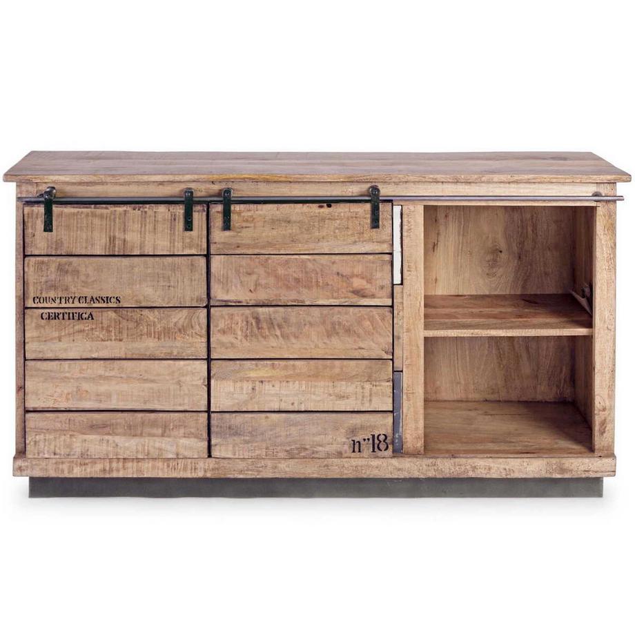 mutoni Sideboard Tudor 2 Türen 3 Schubladen  