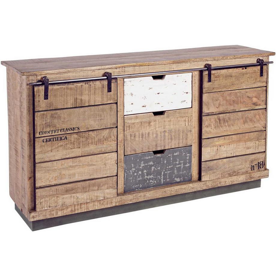 mutoni Sideboard Tudor 2 Türen 3 Schubladen  