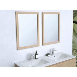Vente-unique Mobile per bagno sospeso con lavabo da incasso 120 cm Placcatura rovere - MILIPAM  