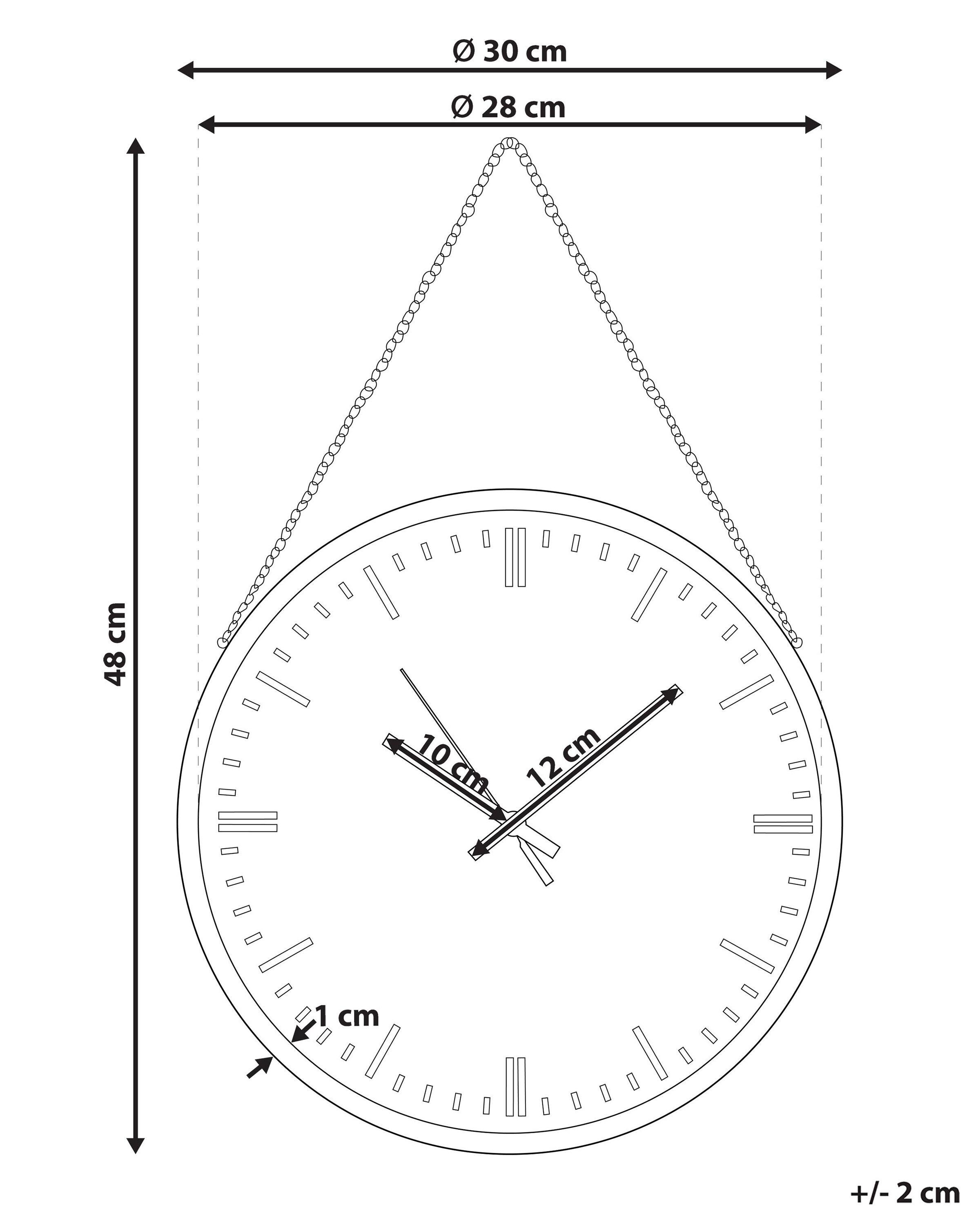 Beliani Orologio da parete en Materiale sintetico Moderno BEZAS  