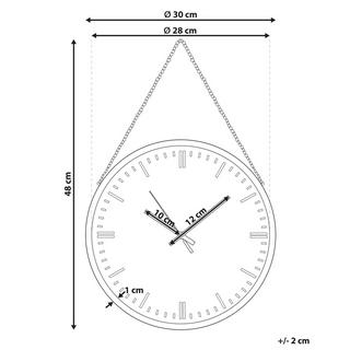 Beliani Orologio da parete en Materiale sintetico Moderno BEZAS  