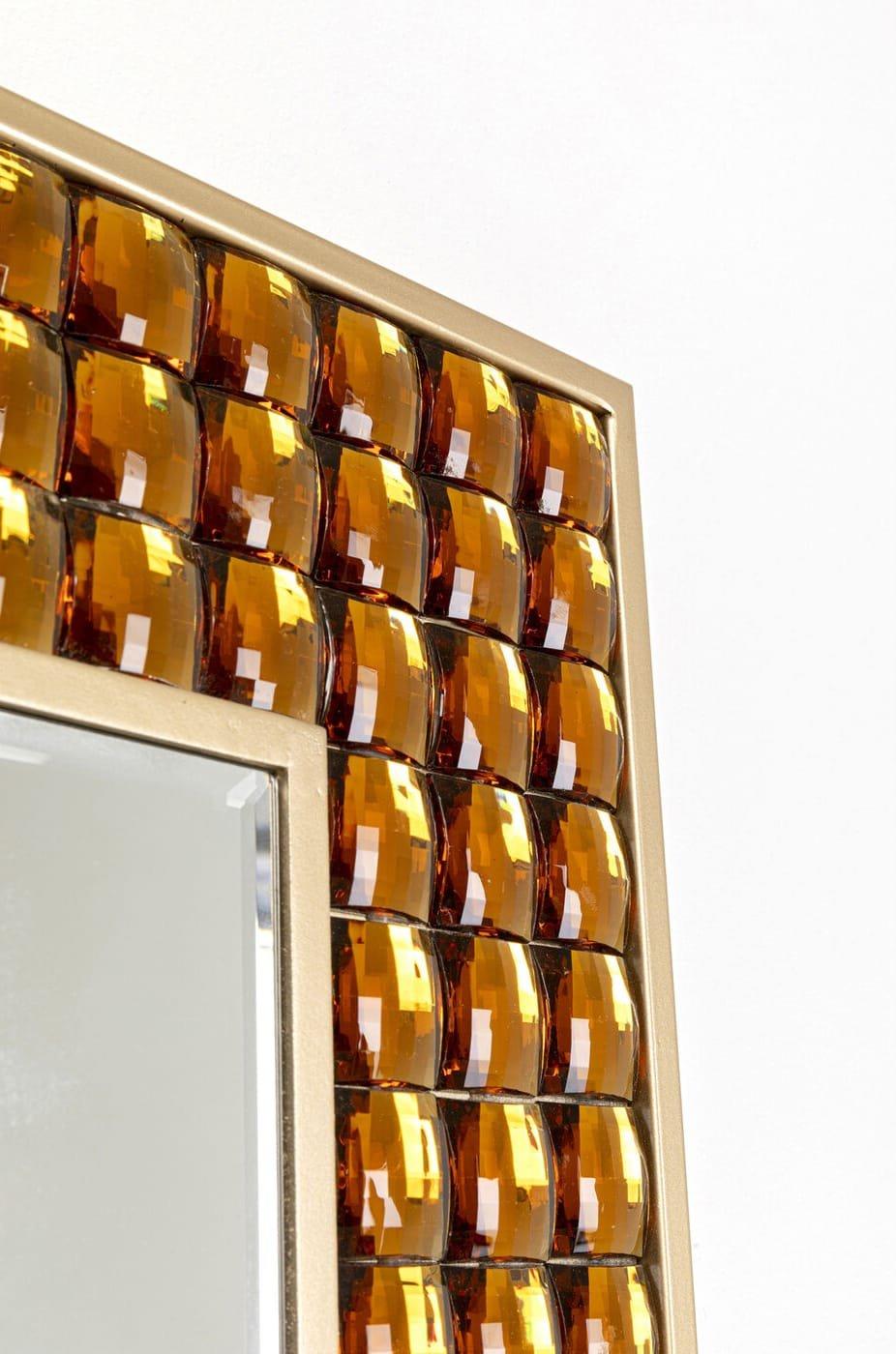 KARE Design Specchio da parete Cristalli ottone 80x180  