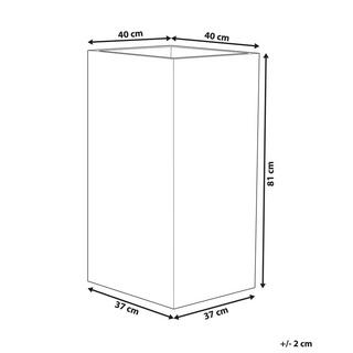 Beliani Blumenkübel aus Steingemisch Rustikal GAZA  