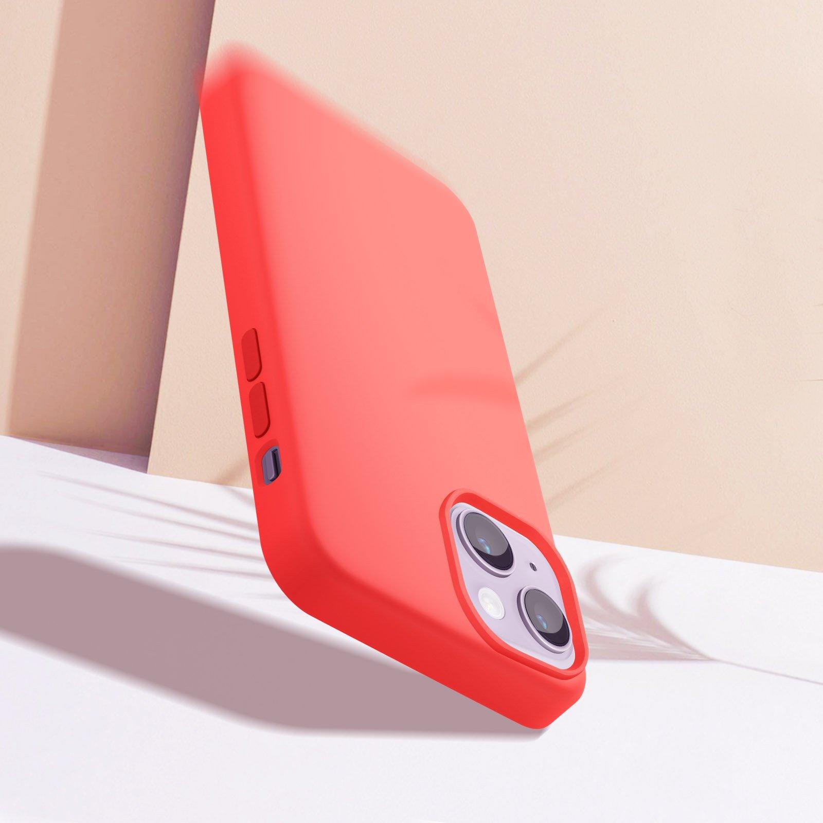 Avizar  Coque iPhone 14 Douce Moxie Corail 