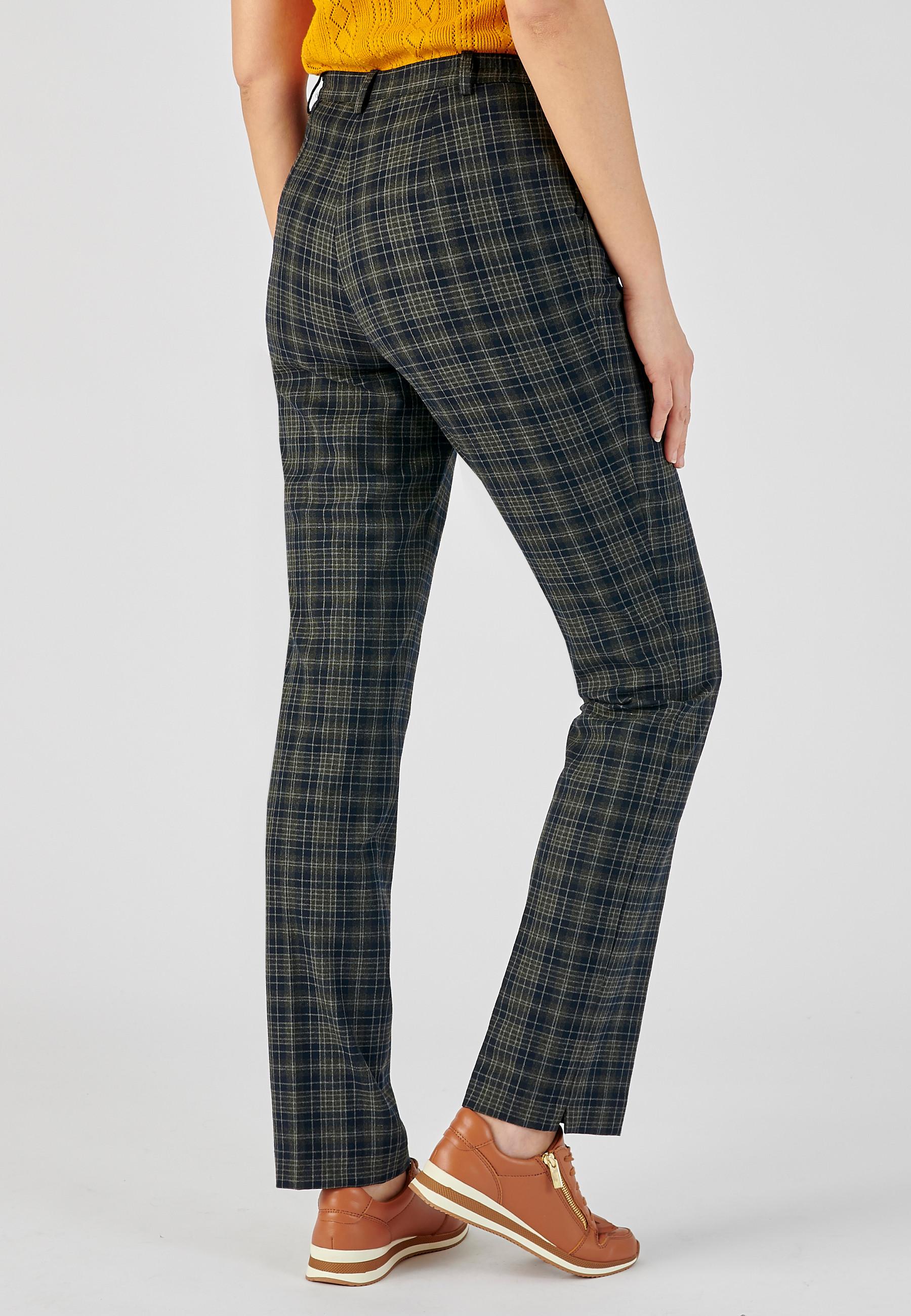 Damart  Pantalon droit 2 statures lainage aspect flanelle bi-extensible. 