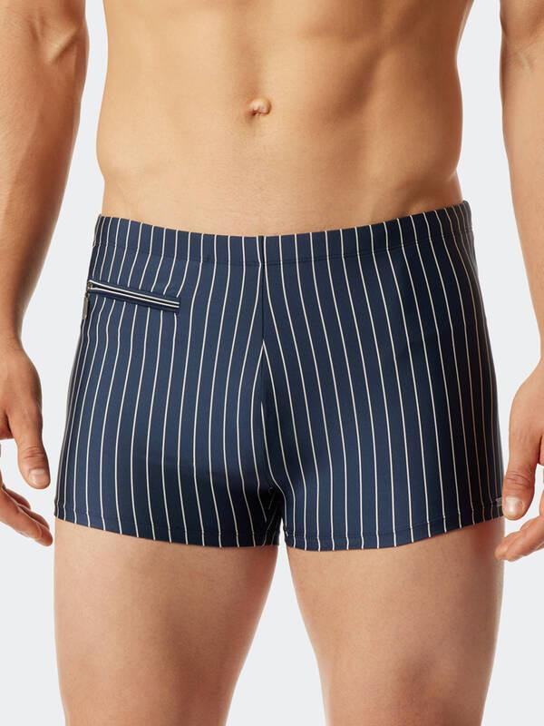 Schiesser Aqua Gestreifte Badehose  