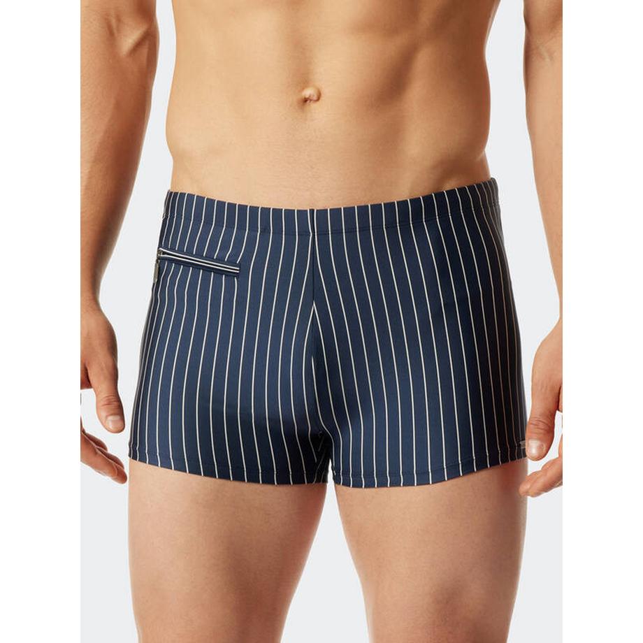 Schiesser Aqua Gestreifte Badehose  