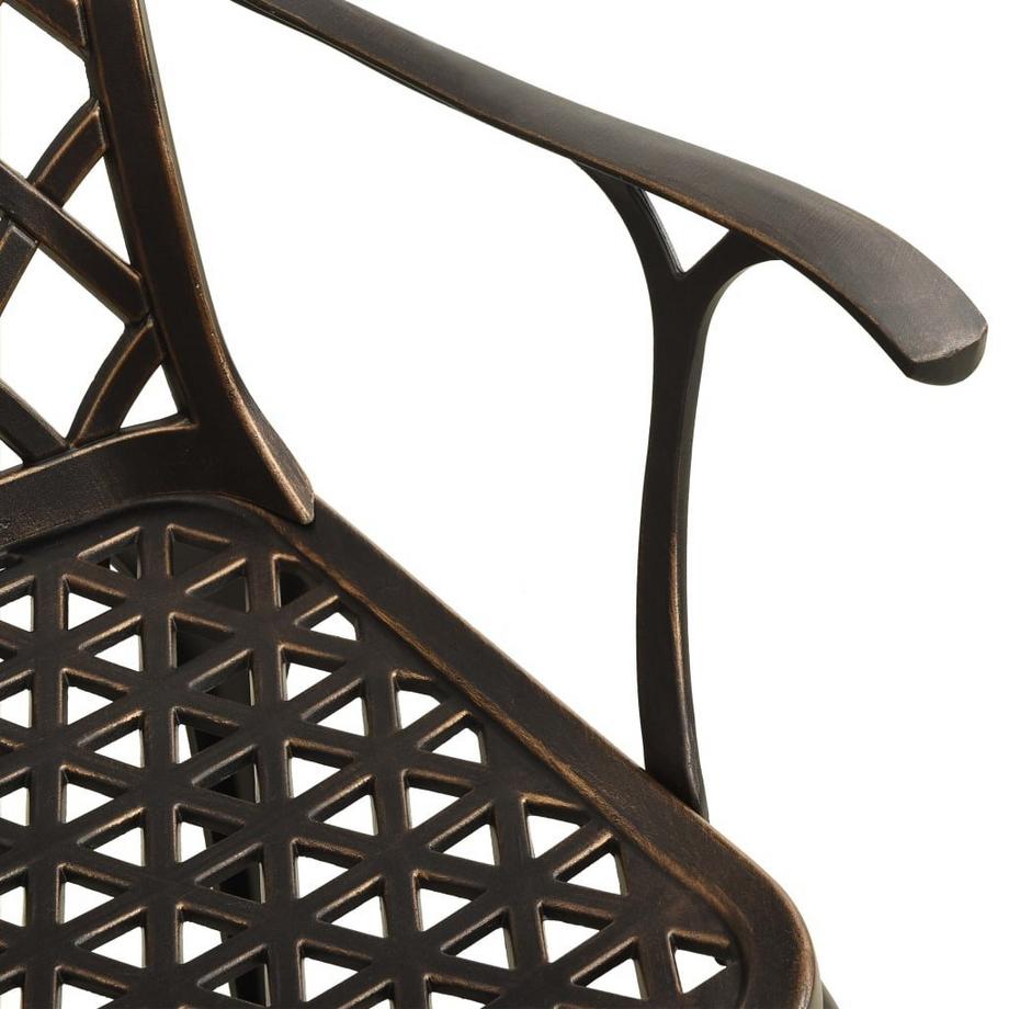 VidaXL Ensemble de bistro aluminium  