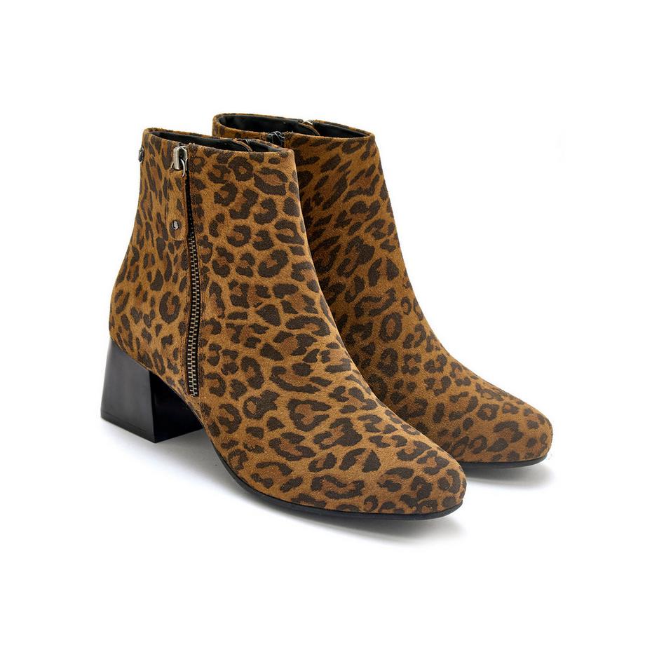 Pédiconfort  damen ankle boots mit doppeltem reißverschluss 