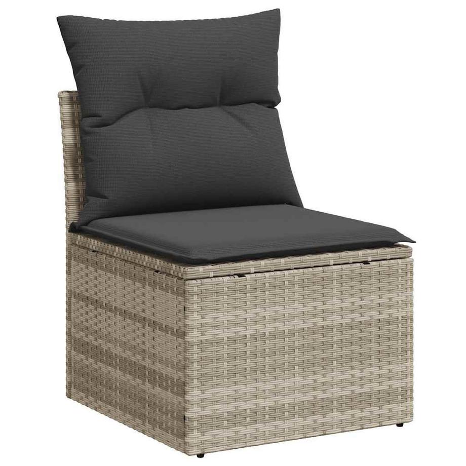 VidaXL set di divani da giardino Polirattan  