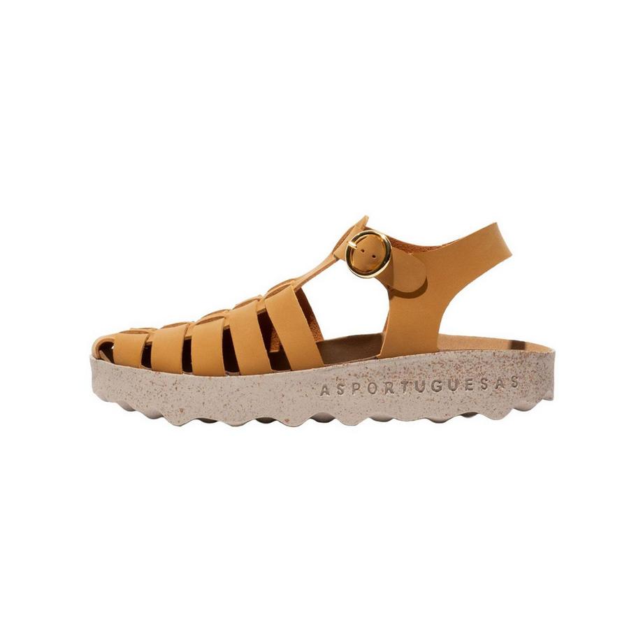 ASPORTUGUESAS Geflochtene Riemen Sandale mit Plateausohle  