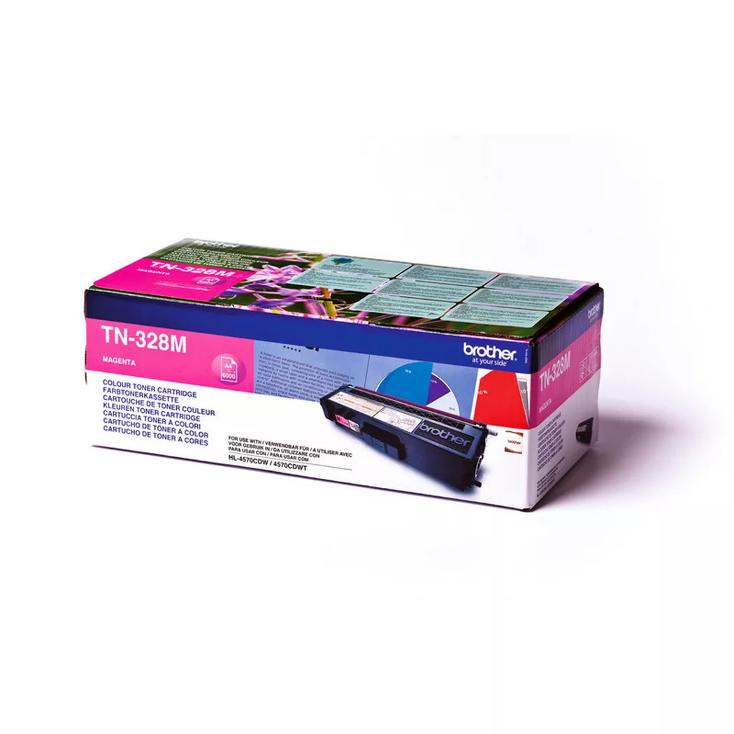 Brother – Toner Super HY magenta TN-328M HL-4570CDN 6000 Seiten, Magenta, One Size