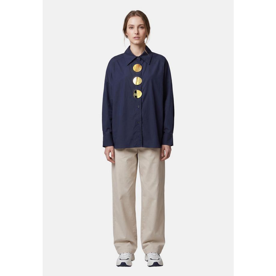 Chiara Ferretti Blouse à manches longues avec boutons décoratifs  