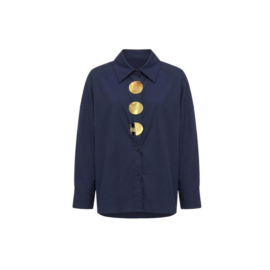 Chiara Ferretti Blouse à manches longues avec boutons décoratifs  