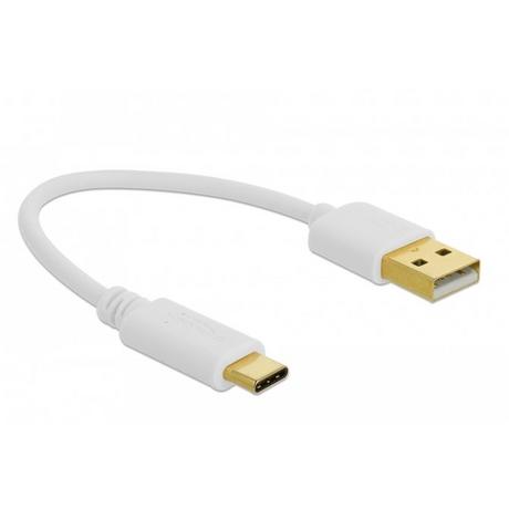 DeLock  85355 USB Kabel 0,15 m USB A USB C Weiß 