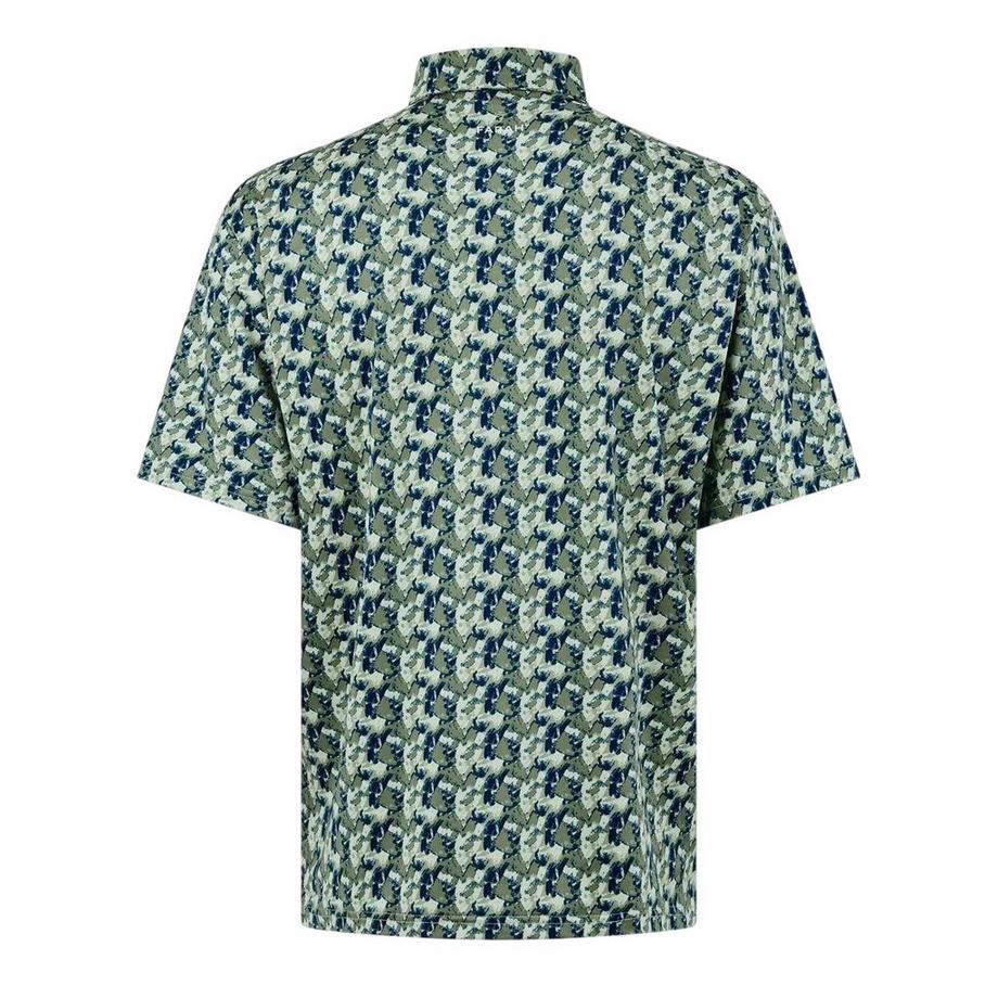 FARAH Polo Trawick Motif Géométrique  