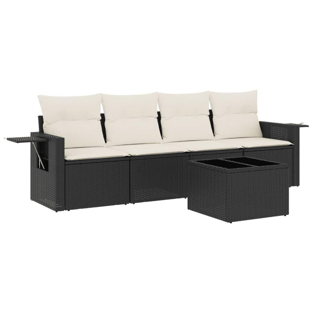 VidaXL set divano da giardino Polirattan  