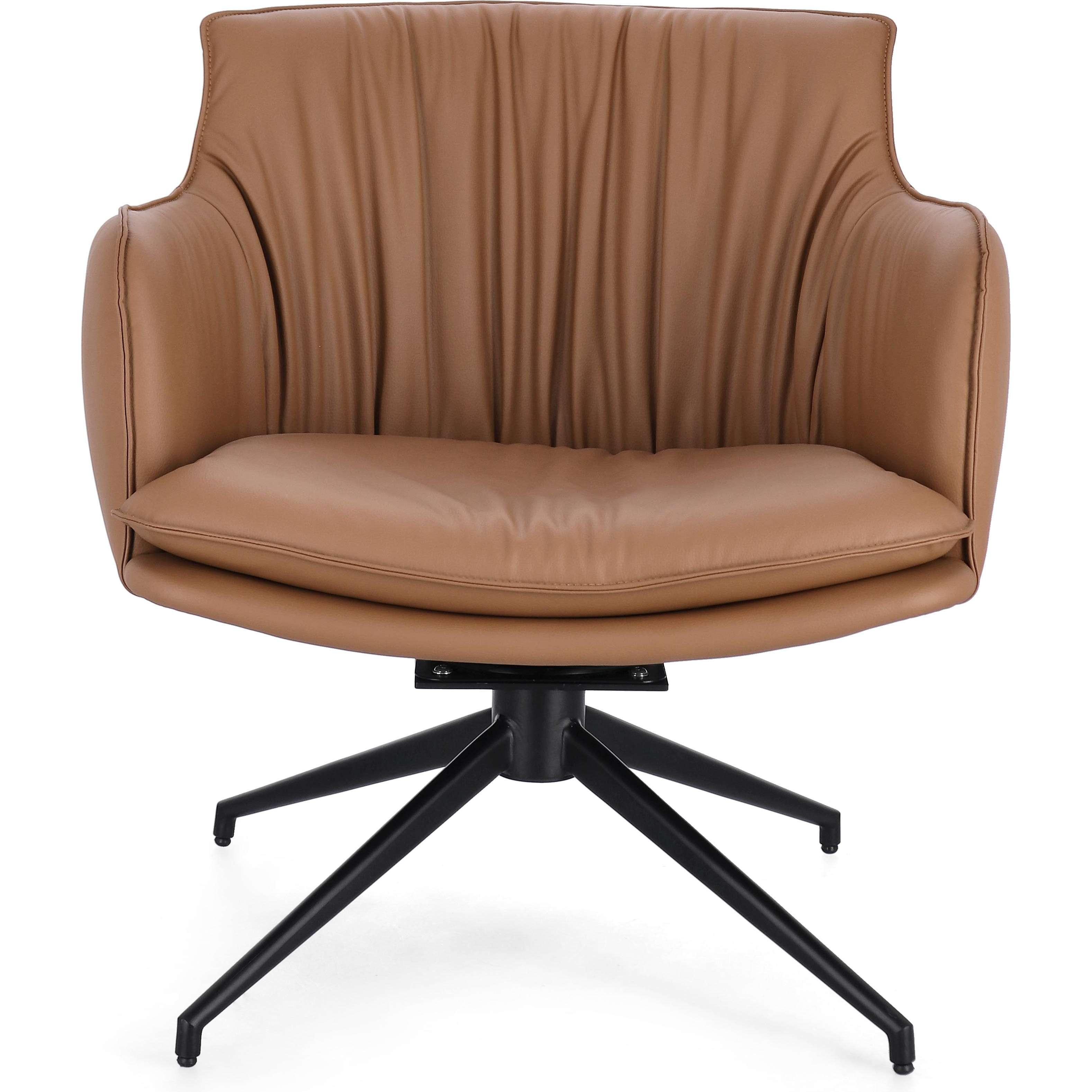 mutoni Fauteuil pivotant Vermont cognac  