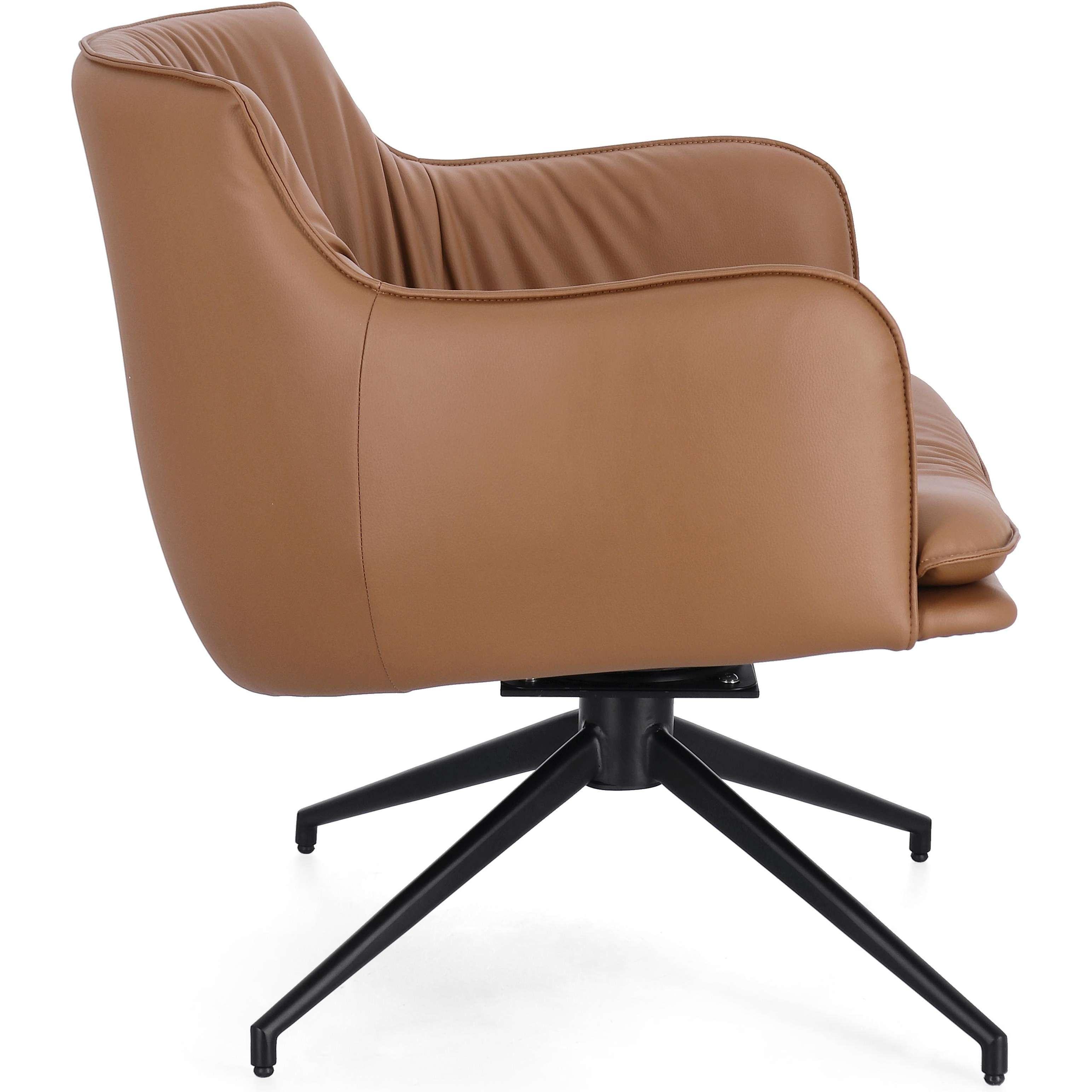 mutoni Fauteuil pivotant Vermont cognac  