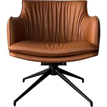 Fauteuil pivotant Vermont cognac