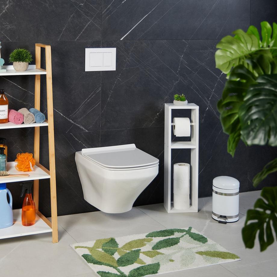 Northix Porte-papier toilette blanc  