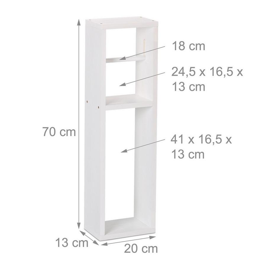 Northix Porte-papier toilette blanc  