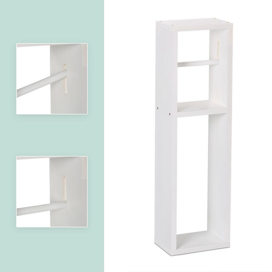 Northix Porte-papier toilette blanc  