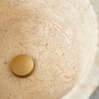 Tikamoon Standwaschbecken aus Marmor cream Koni  