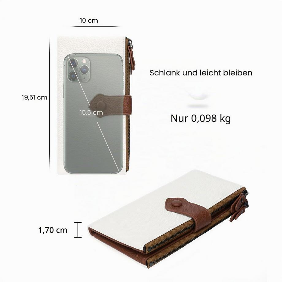 Only-bags.store Geldbörse mit RFID-Blockierung und mehreren Kartenfächern  