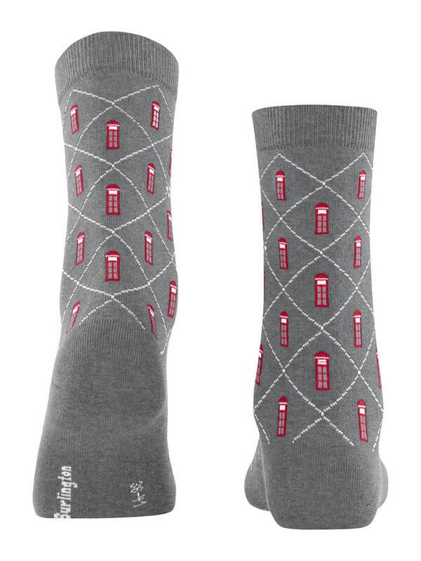 Burlington Phone Booth Muster Socken  