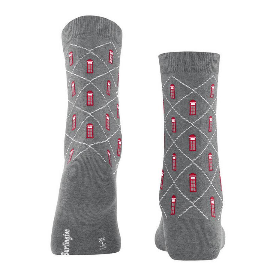 Burlington Phone Booth Muster Socken  