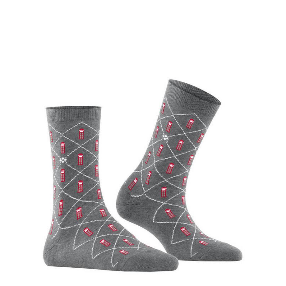 Burlington Phone Booth Muster Socken  