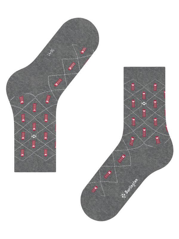 Burlington Phone Booth Muster Socken  