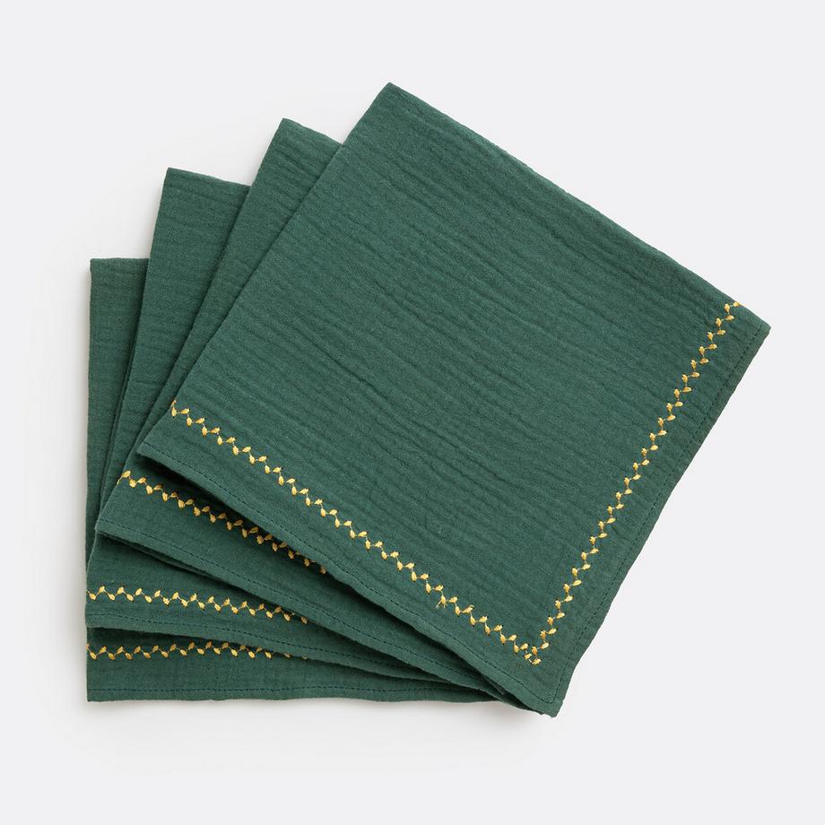 Lot 4 serviettes de table