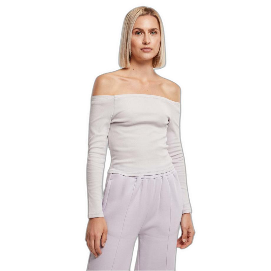 URBAN CLASSICS Schulterfreies Langarmshirt  