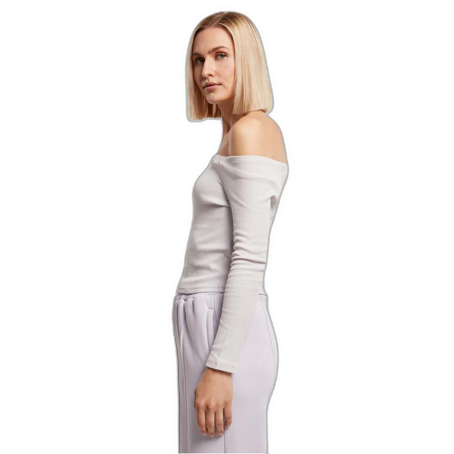 URBAN CLASSICS Schulterfreies Langarmshirt  