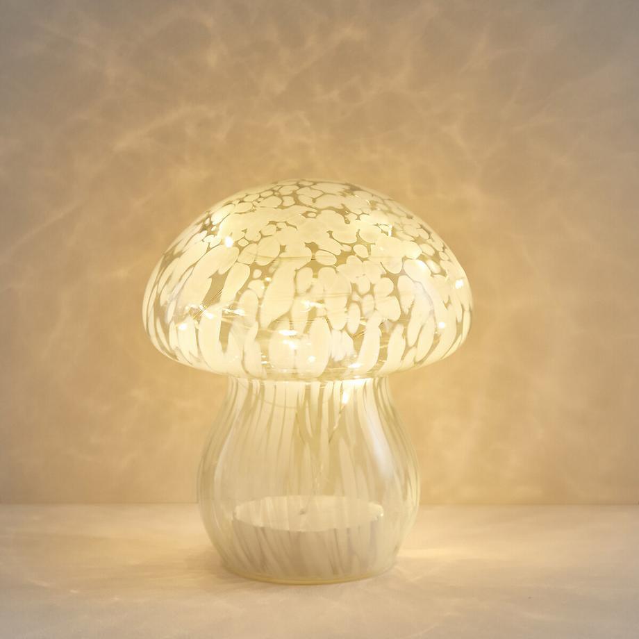 La Redoute Intérieurs Dekorative LED-Pilzlampe Onoki aus Glas  