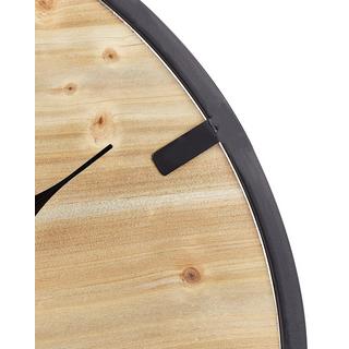 Beliani Wanduhr aus Tannenholz Industriell CABORCA  