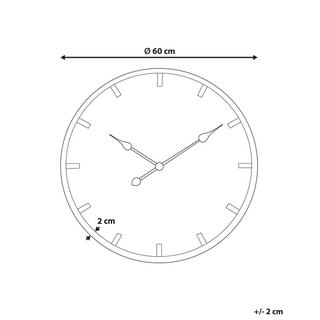 Beliani Wanduhr aus Tannenholz Industriell CABORCA  