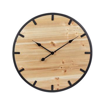 Horloge murale en Bois de sapin Industriel CABORCA