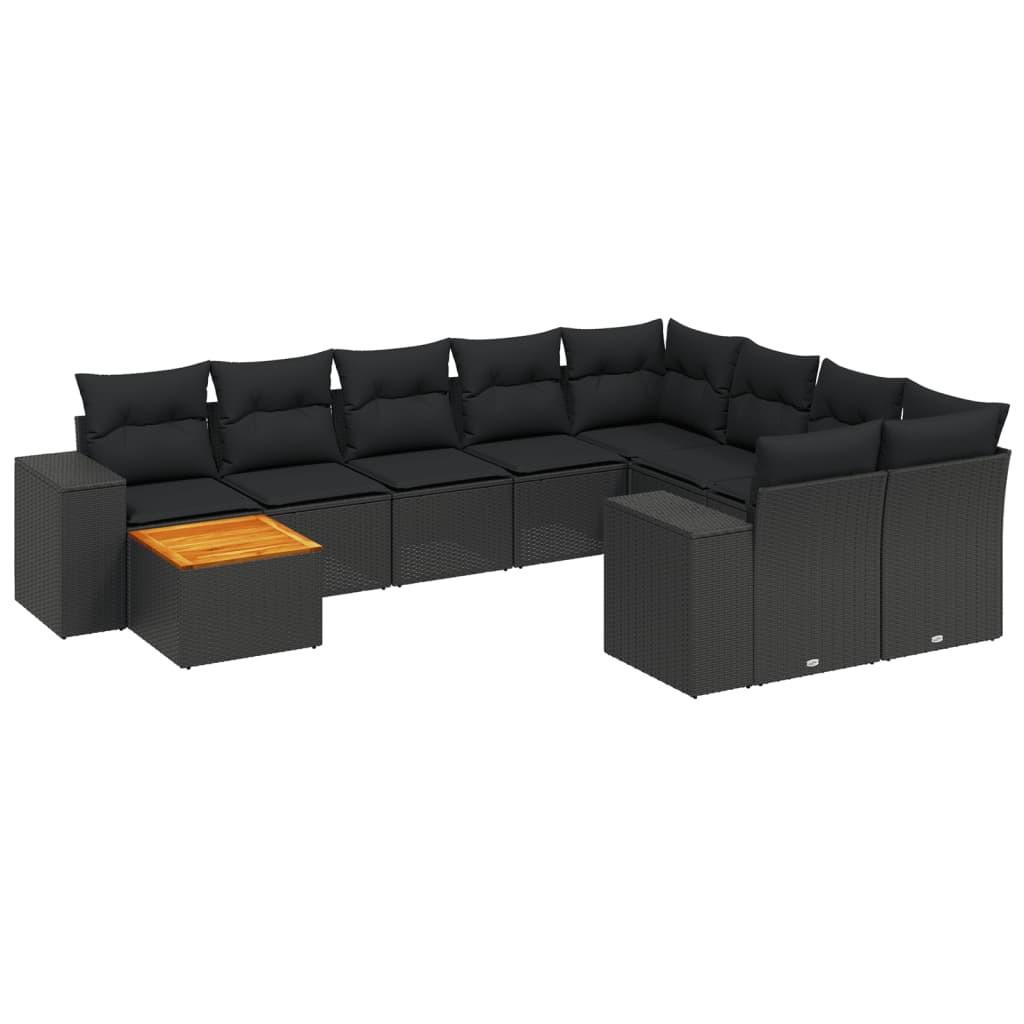 VidaXL set divano da giardino Polirattan  